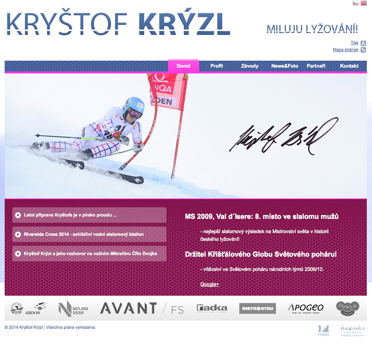 Oficiální web Kryštofa Krýzla